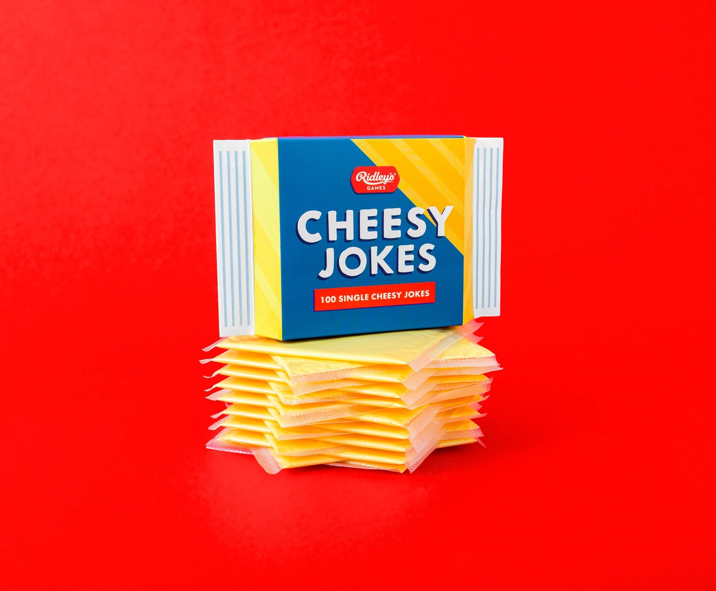 Ridleys 100 Single Cheesy Joke Cards - Includes 100 Jokes For Kids And Adults, Funny Jokes For Family-Friendly Fun - Makes A Gre
