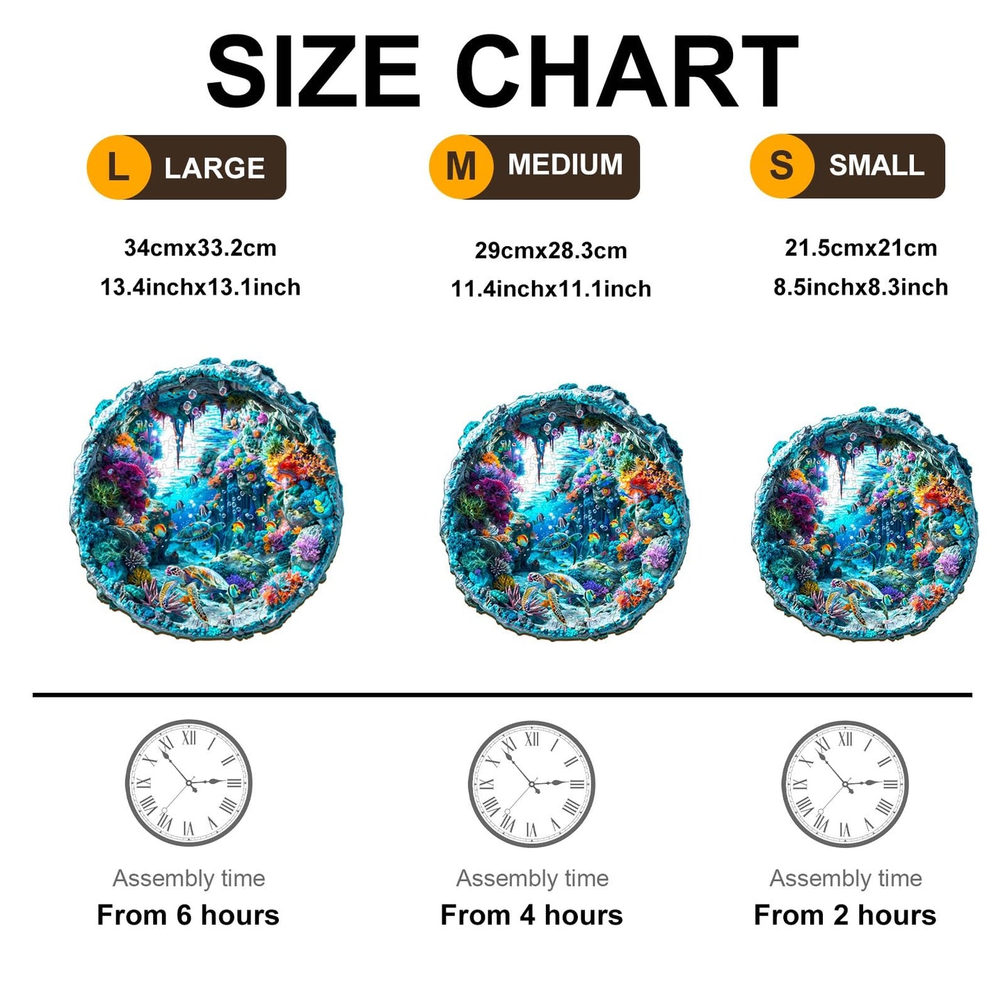 Wooden Puzzle For Adults-Wooden Puzzle Unique Shape Advanced 3D Seabed Wooden Jigsaw Puzzle For Adults And Kids,Best Gift,Wood P
