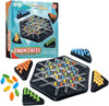 Spirahomes 1Pack Chain Triangle Chess Triggle Rubber Band Strategy Board Game STEM Learning Geoboard Puzzle for Kids & Adults, 2