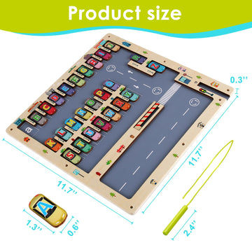 Magnetic Alphabet Maze Letter Puzzle For Fun Learning, Montessori Educational Toy For 3 4 5 Year Old Boys And Girls, Fine Motor Skills Development And Sensory Play