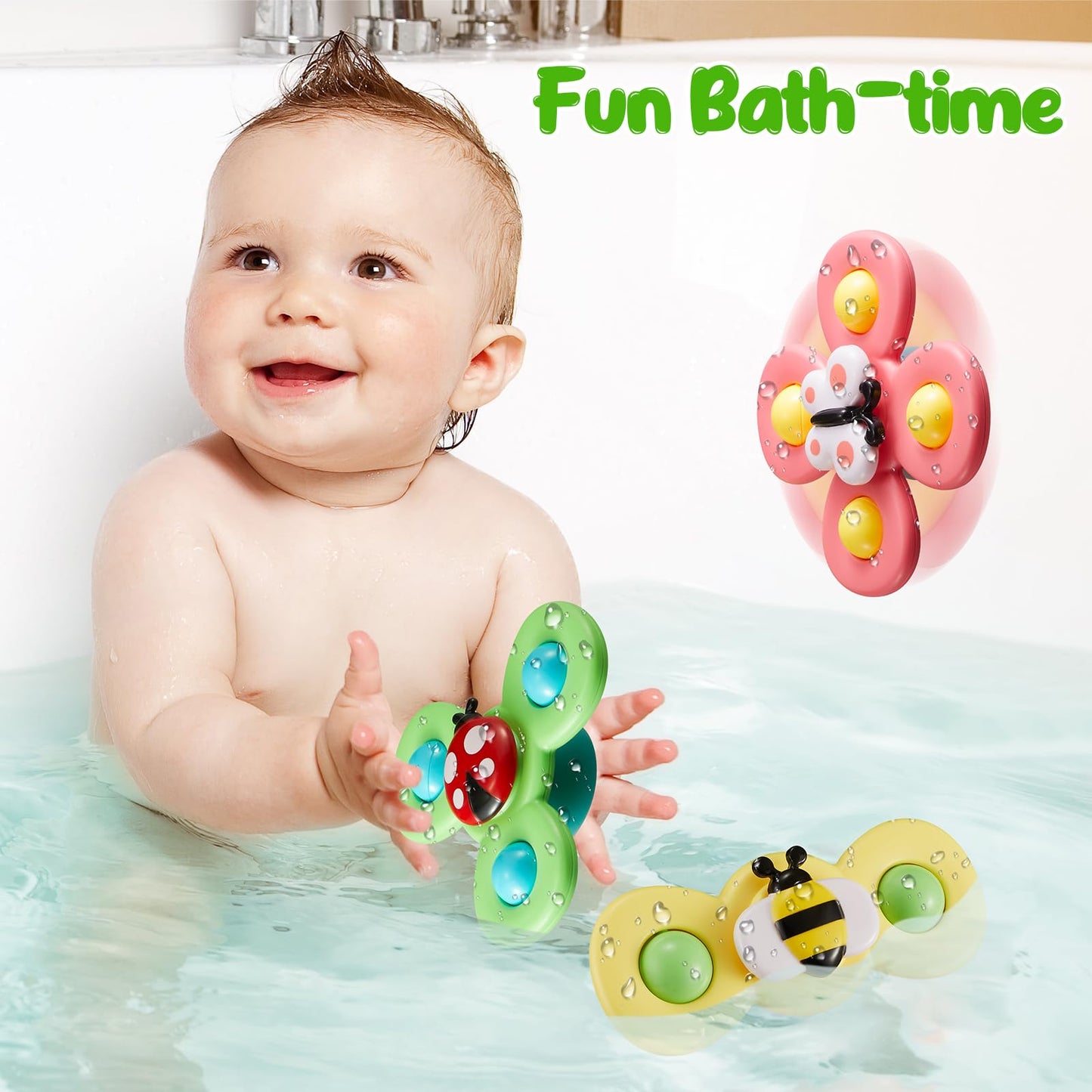 Suction Cup Spinners For Babies|Baby Spinners With Suction Cups|Spinner Toys For Babies Suction Spinners Baby|Baby Bath Toys For
