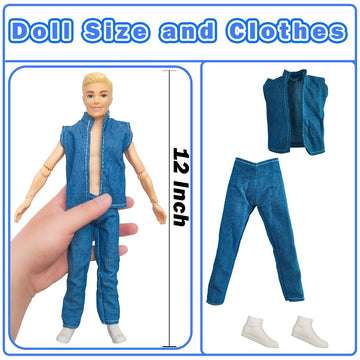 Chioldilly Interactive Family Toy Fun Action Figures Set, Imaginative Educational Family Doll Play, For Kids 3+(Editions B)