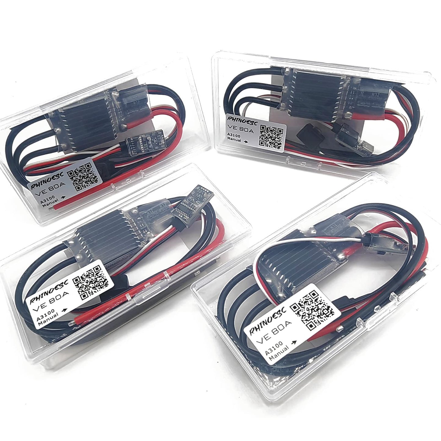 Rhinoesc Am32 Crawler Esc 80A Power System 2-8S Bec 5.20-8.2V Adjustable For 1/8 1/10 Scale Cars Crawler Car Axial Scx10 Traxxas