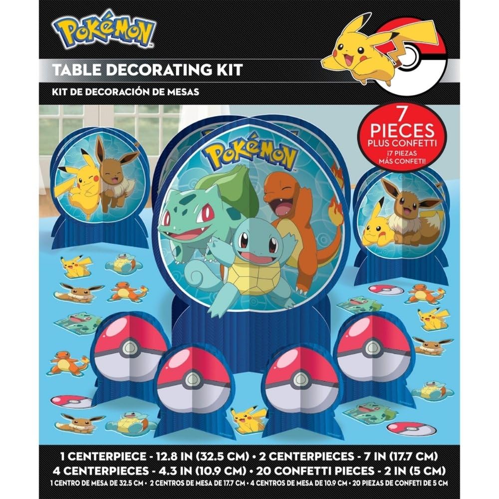 Pokemon Table Decorating Kit, Party Favor