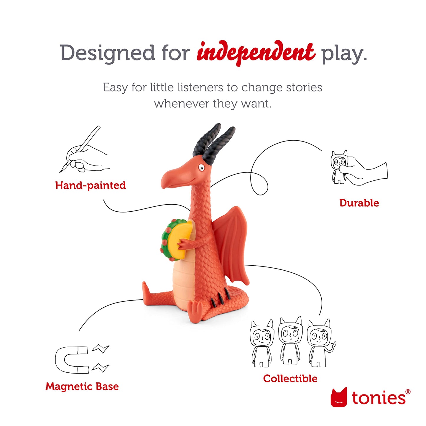Tonies Dragons Love Tacos Audio Play Character