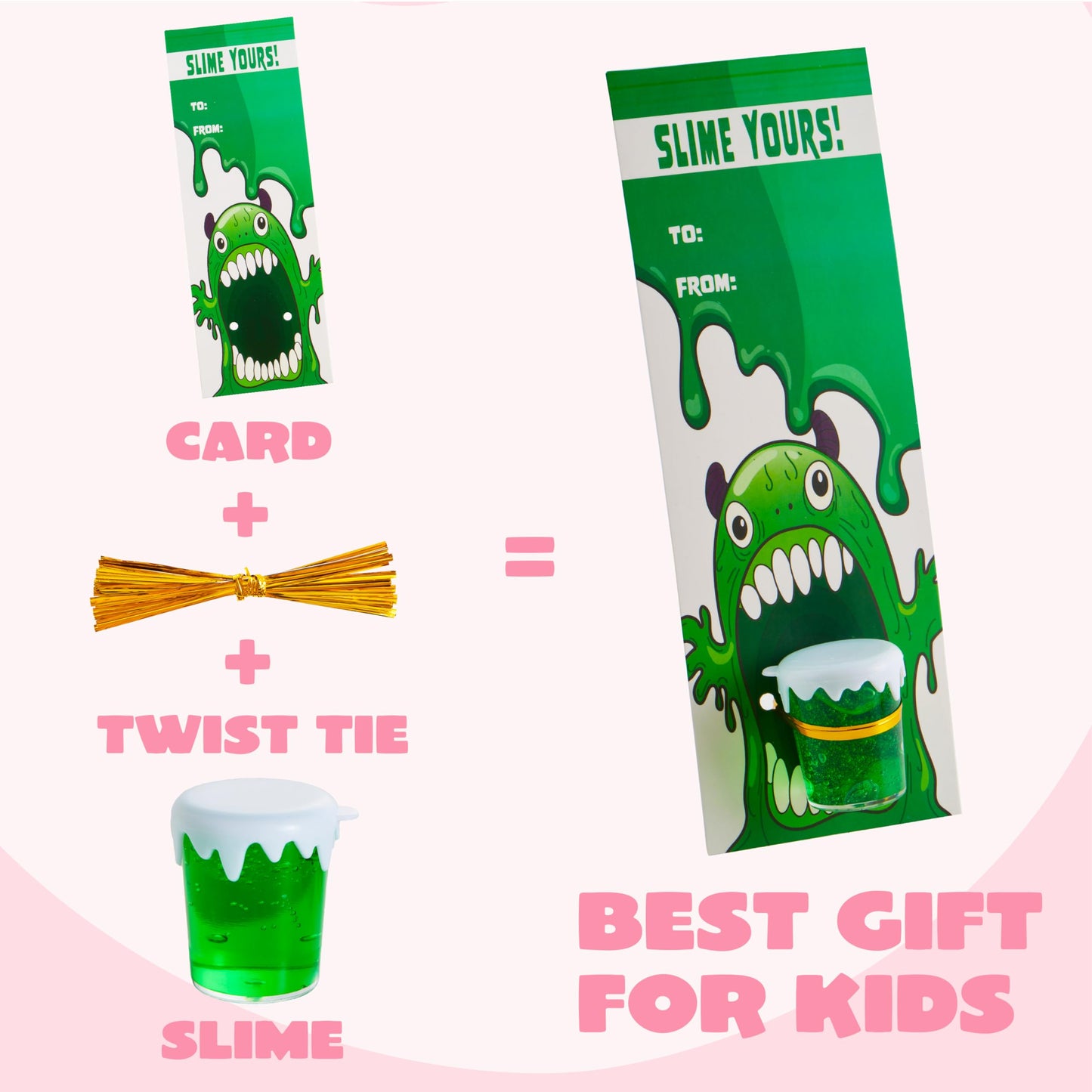 Joyin 28 Pcs Valentines Day Gifts Cards For Kids With Slime Stress Relief Fidget Toy For Classroom Exchange Cards Prize And Vale