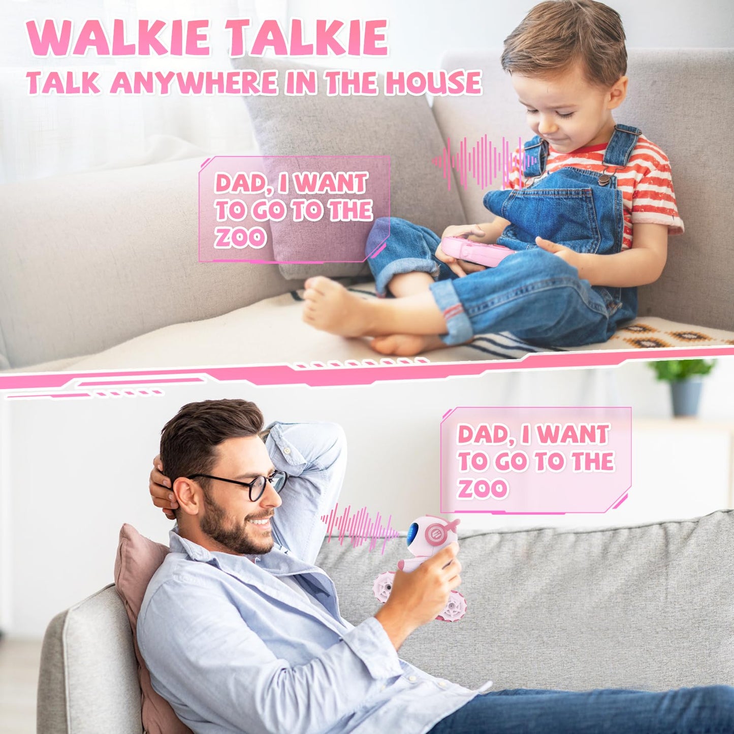 Interactive Robot Alarm Clock And Remote Control Car For Kids - Educational Toy With Gesture Sensing, Dance Moves, Led Emoji Eye