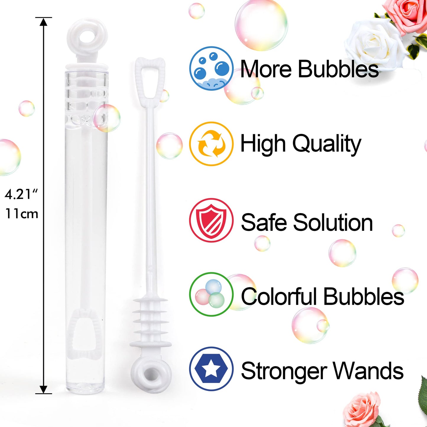 160 Pack Bubble Wands Bulk, Party Favors For Weddings, Valentine'S Day, Anniversaries, Celebrations, Graduation, Birthday, Summe