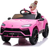 Electric Car For Kids 12V Licensed Lamborghini Ride On Car With Remote Control,Max Speed 2.5Mph,Led Lights,Music Players,Lockabl
