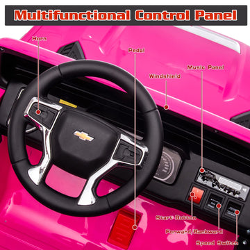 Luibas 24V 2 Seater Ride On Utv Car With Remote Control For Boys Girls, Ride On Car For Big Kids Licensed Chevrolet Silverado, K