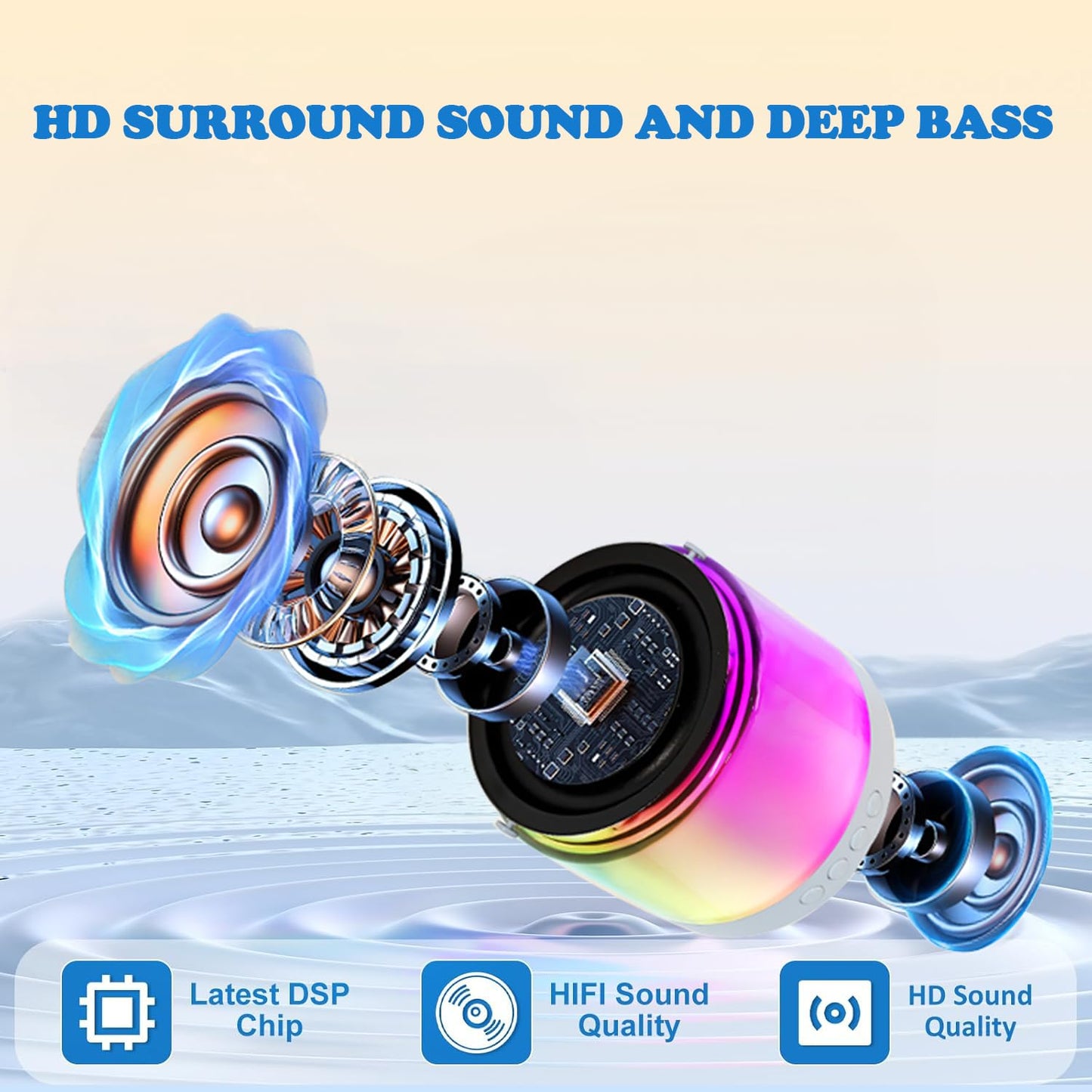 Mini Karaoke Machine For Kids Adult: 1Mic Portable Bluetooth Speaker With Wireless Microphone - Karaoke For Girls Age 4 5 6 7 8