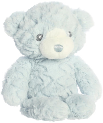 Aurora Snuggly Huggy Bear Baby Stuffed Animal - Blue 10 Inches, Polyester, Comforting Companion for Imaginative Play