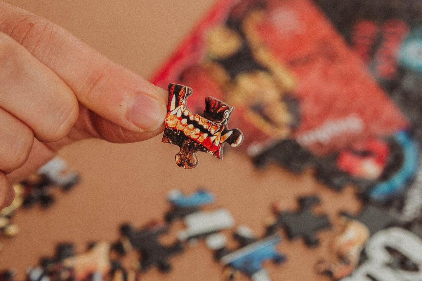 King Of Horror Collage Puzzle For Adults Inspired By Stephen King | Difficult 1000 Piece Jigsaw Puzzle Toy | Interactive Brain Teaser For Game Night | 28 X 20 Inches