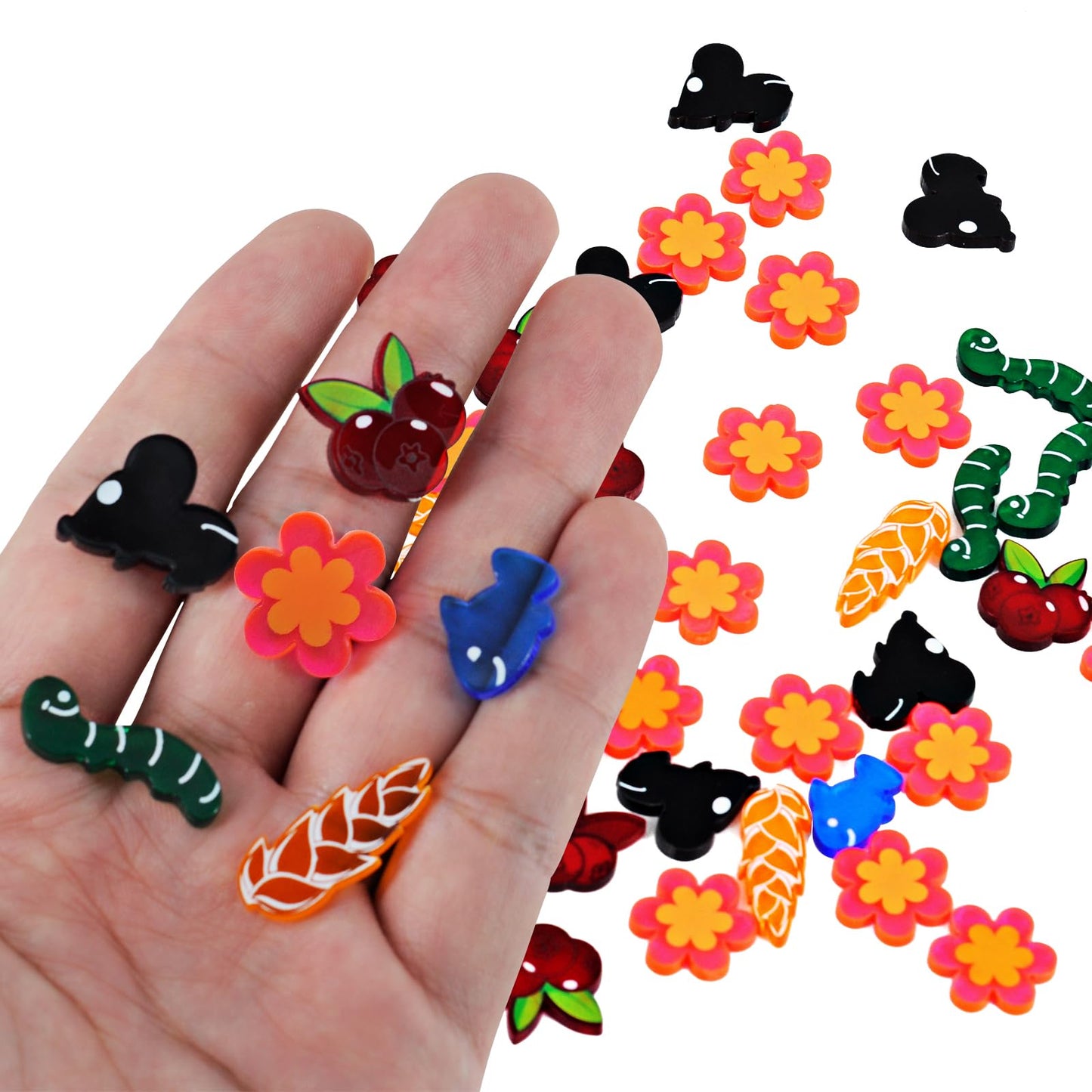 Czyy Wingspan Food Resource Tokens Included Nectar Set Of 174 Acrylic Laser Cut Upgraded For Wingspan Board Game