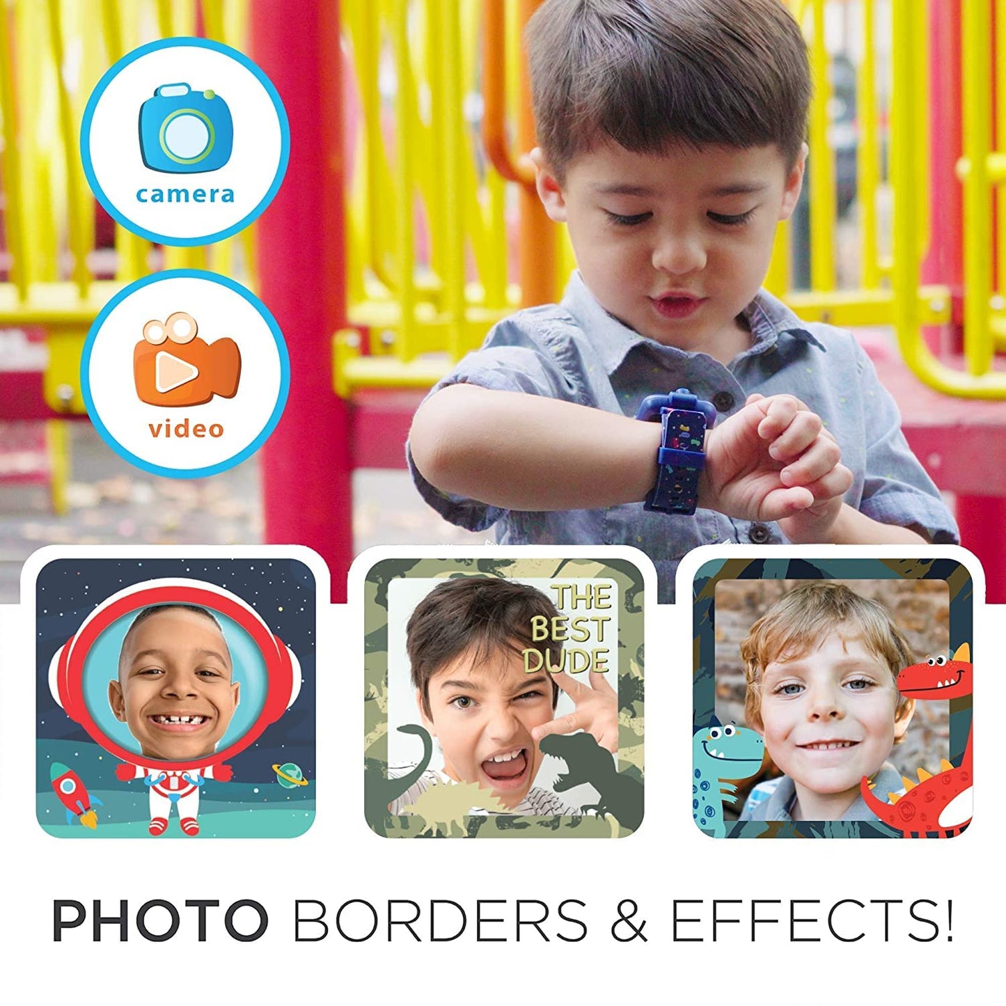 PlayZoom Kids Smart Watch 2 - Video Camera Selfies STEM Learning Educational Fun Games, MP3 Music Player Audio Books Touch Scree