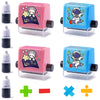 4PCS Smart Math Stamp Set - Reusable Roller Tools for Addition, Subtraction, Multiplication & Division Practice, Educational Sup