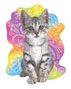 Playhouse Tabby Kitten 25-Piece Die-Cut Shaped Mini Puzzle For Kids