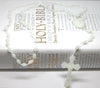 R. Heaven Glow In The Dark Luminous Plastic Basic Oval Rosary Beads 42Cm Length Can Use Center As A Clasp Prison Rosary
