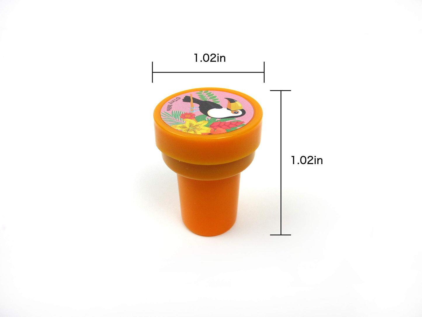 TINYMILLS 24 Pcs Flamingo Tropical Luau Stampers for Kids