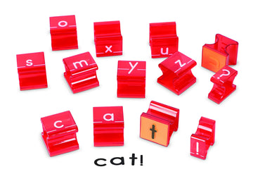 Learning Resources Lowercase Alphabet Stamps, Classroom Teacher Accessories, 34 Pieces, Ages 3+