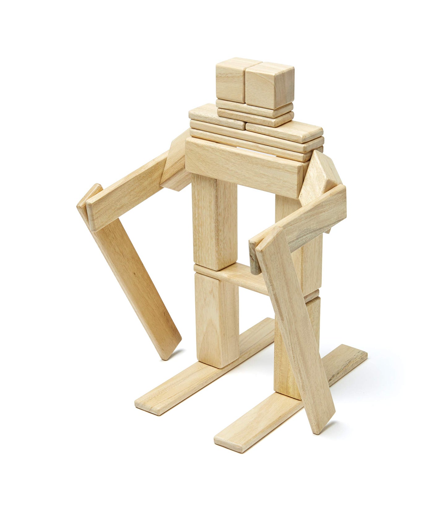 24 Piece Tegu Magnetic Wooden Block Set, Natural, 1-99 Years Old