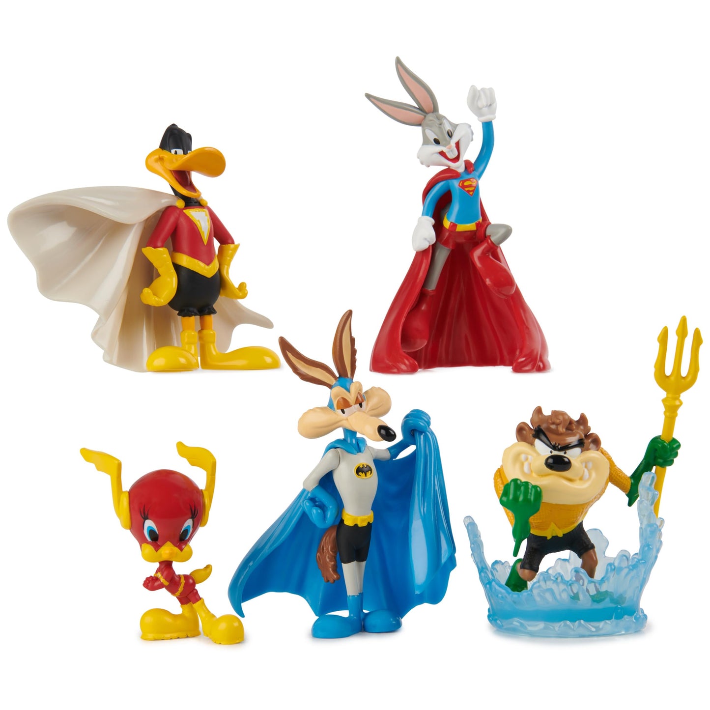 Dc Comics, Looney Tunes Mash-Up Pack, Limited Edition Wb 100 Yrs Anniversary, 5 Looney Tunes X Dc Figures, 4-Inch Superhero Kids Toys For Boys & Girls