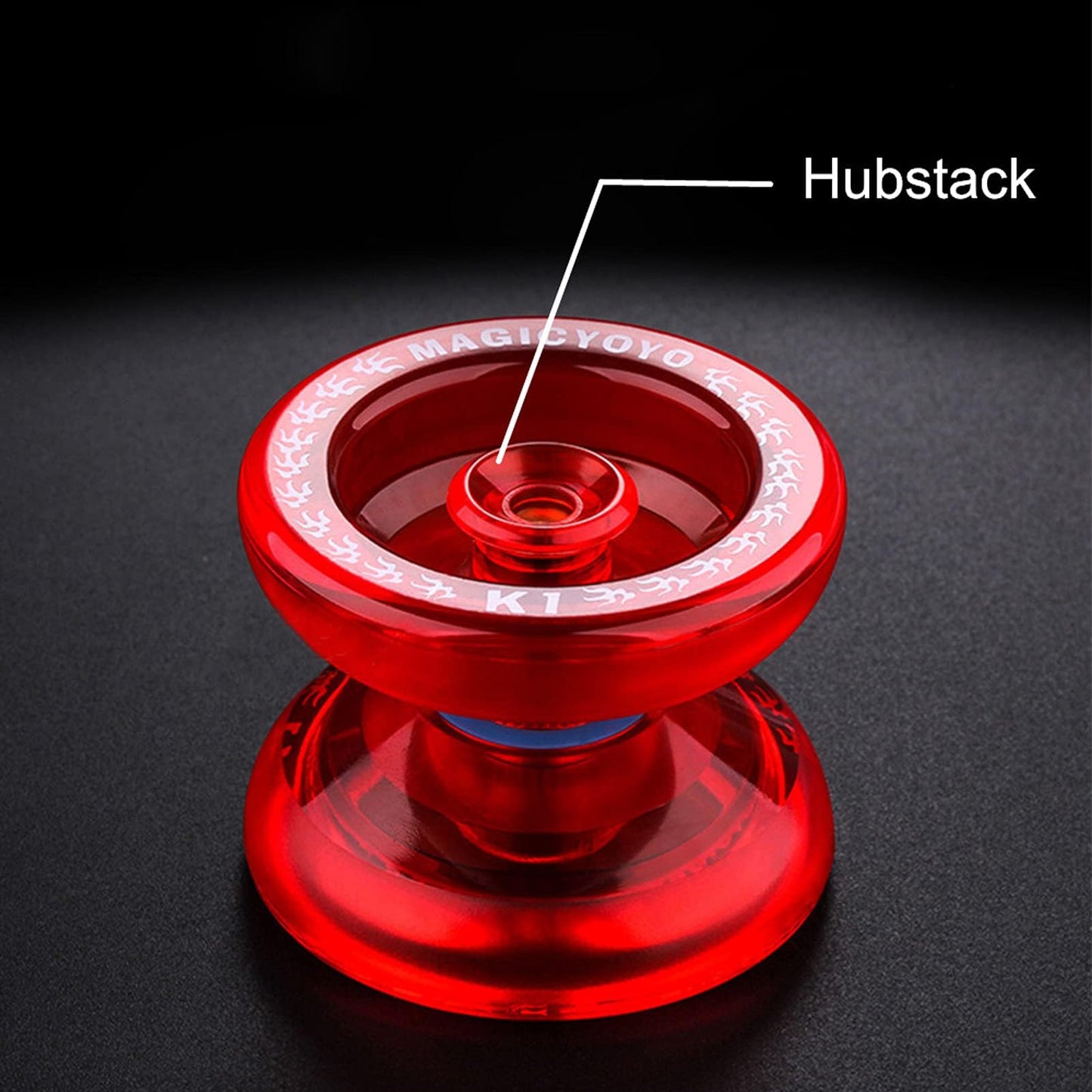 Magicyoyo Responsive Yoyo K1 Tug Return Yo Yo, Hubstacks Yo-Yo For Kids Beginners Dual Purpose Yo Yo With Unresponsive Bearing,