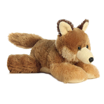 Aurora® Mini Flopsie™ Clever Coyote™ Stuffed Animal, Brown, 8 Inches, Polyester, Small, Model 31700