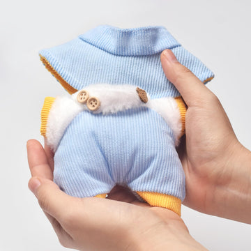 WASAFV Clothes for Labubu (NO Doll) fit 17cm(6.69) enhanced Outfit with Accessories Soft & Stylish Hand-Woven Doll Set Two-Piece Set 02