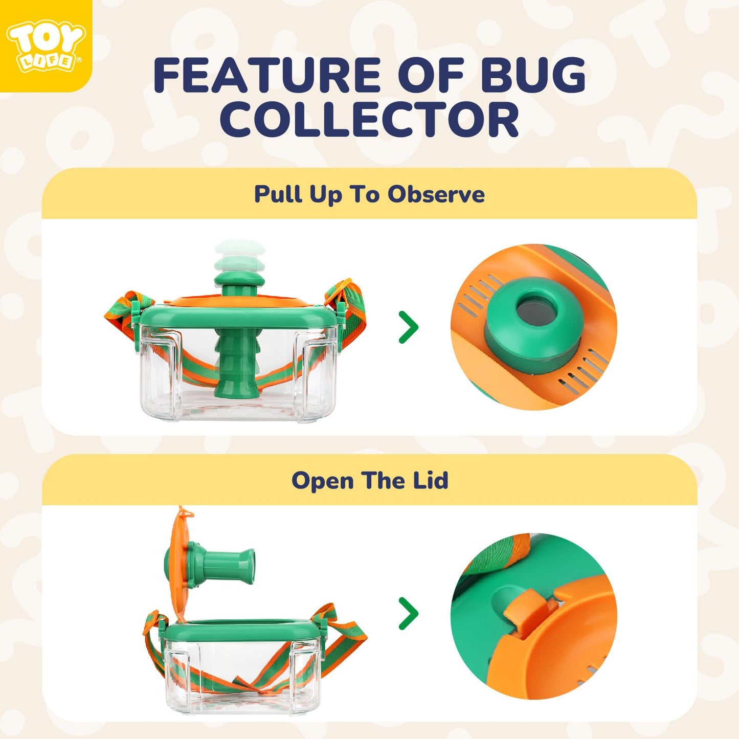 Toy Life Outdoor Toys Bug Catcher For Kids, Bug Catching Kit With Butterfly Net, Magnifying Glass, Insect Habitat, Bug Toys Box, Tweezers, Kids Explorer Kit Outside Toys Gifts For 3 4 5 6 7 8