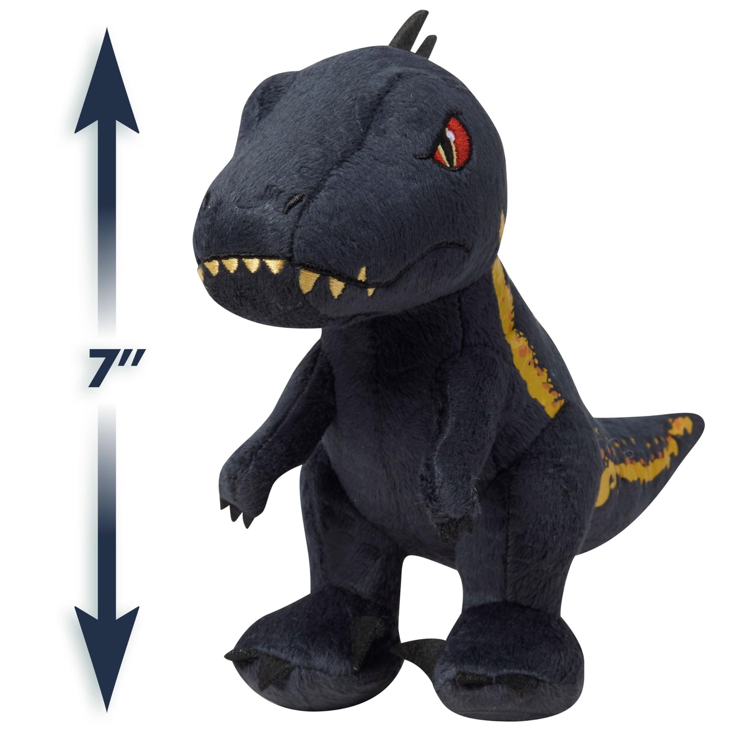 Just Play Miniature Jurassic World Indoraptor Plush Stuffed Animal Toy for Kids, Multicolor, Ages 3 and Up