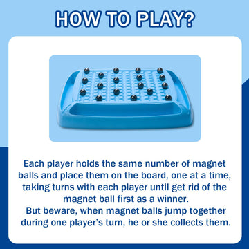 Magnetic Game Chess, Magnet Chess Fun Family Games For Kids And Adults, Magnet Game With 40Pcs Magnet Game, Table Top Board Game