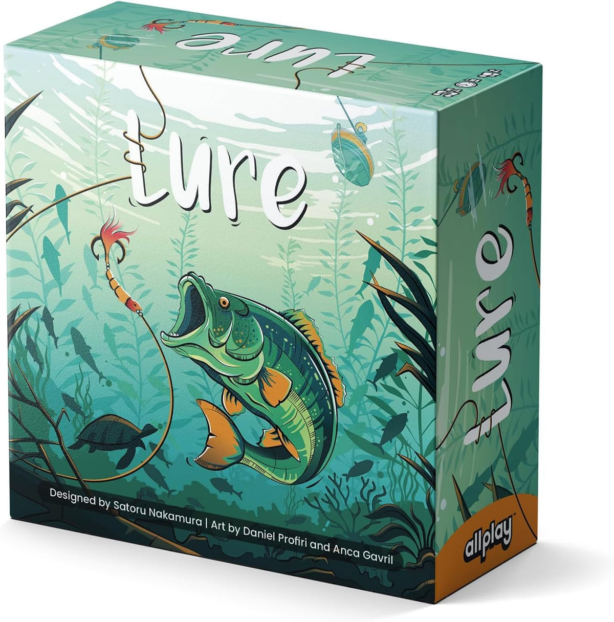 Lure Strategy Board Game Competitive Fishing Adventure Game With Dice, Fish Cards & Player Screens | Family Board Game For Kid