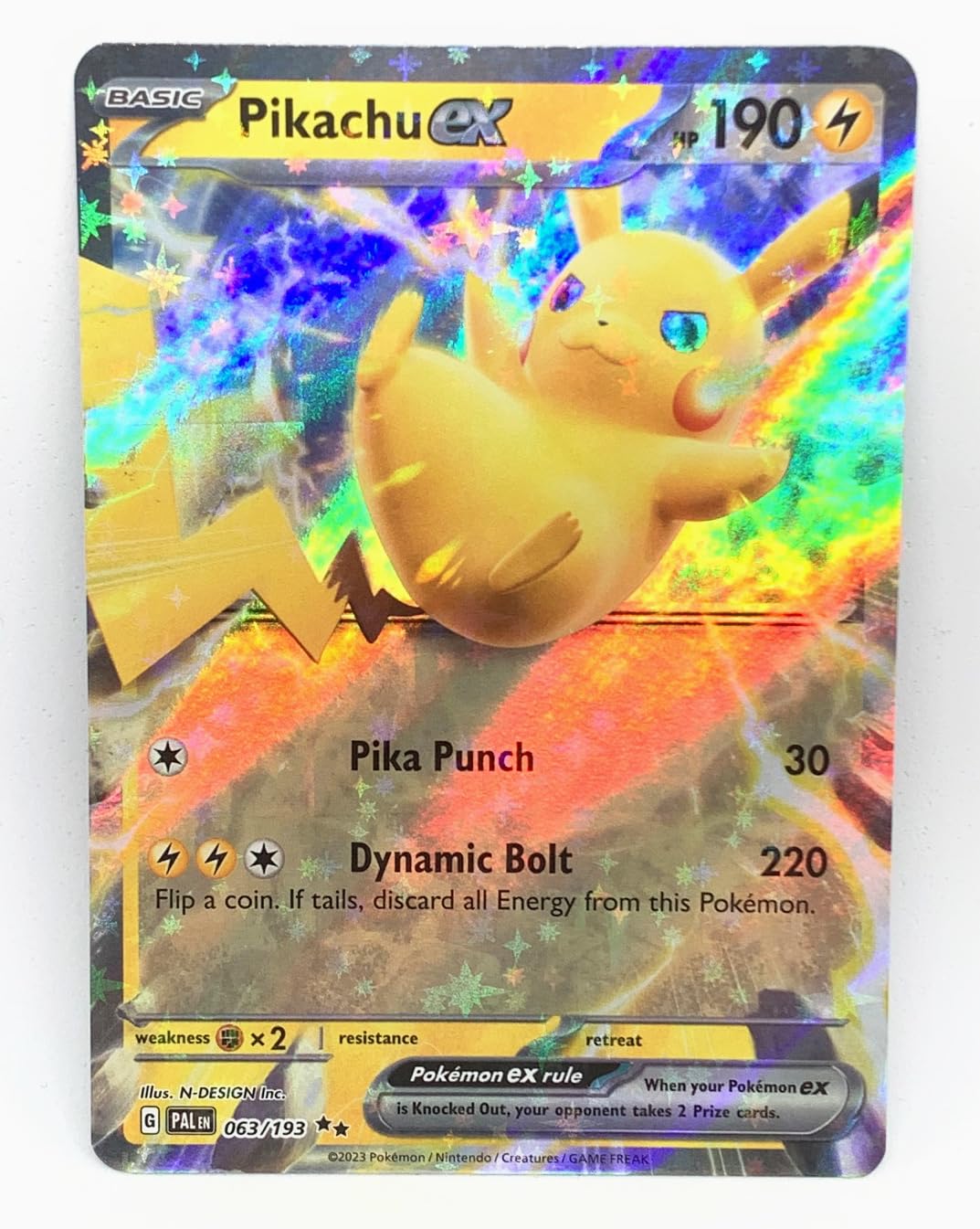 Pokemon - Pikachu Ex 063/193 - Paldea Evolved Double Rare