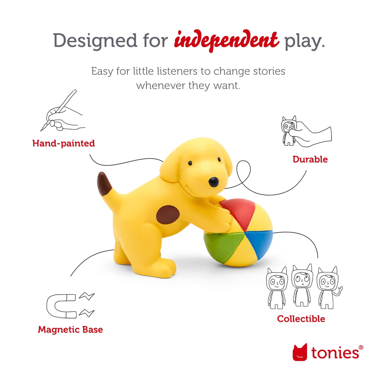 Tonies Spot'S Fun With Friends Audio Toy Figurine From Eric Hill, Narrated By Celebrity Voices