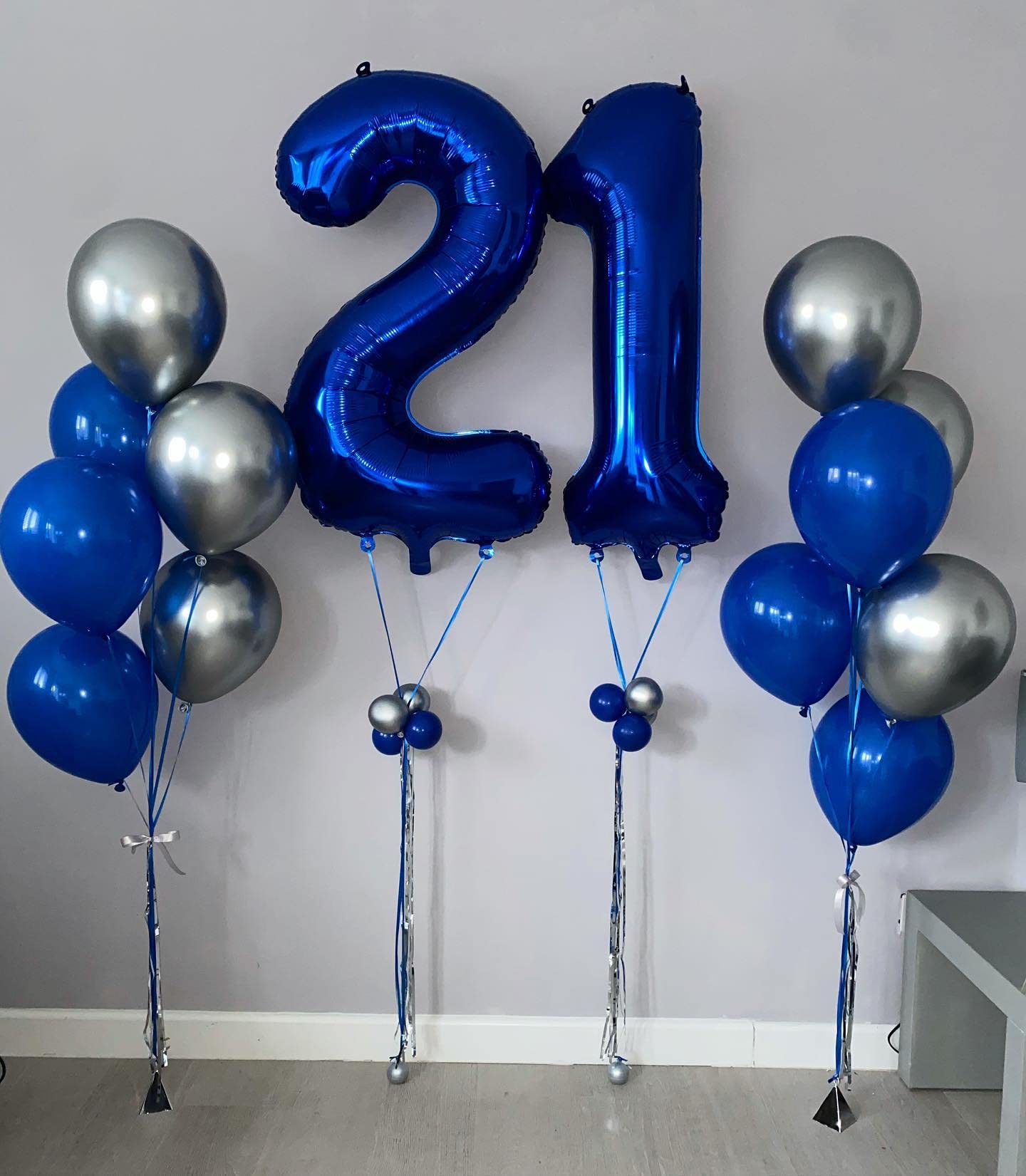 40 Inch Navy Blue 20 Number Balloons Giant 20 Balloons Navy Blue Birthday 20 Balloons 20Th Birthday Anniversary Party Decoration