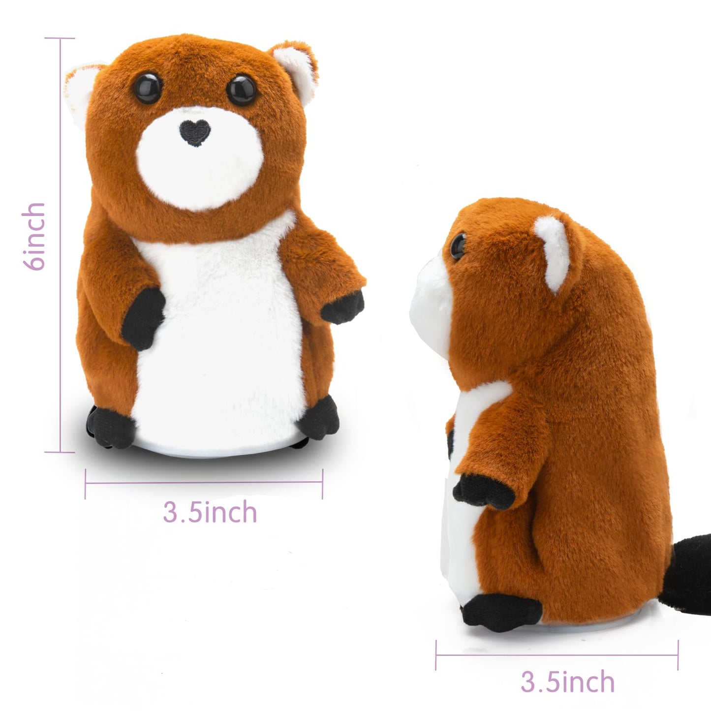 Homily Talking Beaver Repeats What You Say, One Year Old Boy Girl Toys Birthday Gifts, Baby Toys 0-6-12-18 Months, Valentine First Birthday Gifts For Girls Age 1 3 5