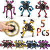 5Pcs Random Fidget Spinners,Diy Deformable Robot Fingertip Toys,Decompression Spinner,Deformable Creative Mechanical Gyro Toys,S