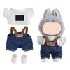 GDLSYLGHY 2025 Version Doll Clothes Set Beautiful Outfits Suits Optimal for Your 5.9-6.7in Dolls Dressing Up Doll Clothing Accessories with Random Color Rain Boots(Blue Denim Overalls Suit)
