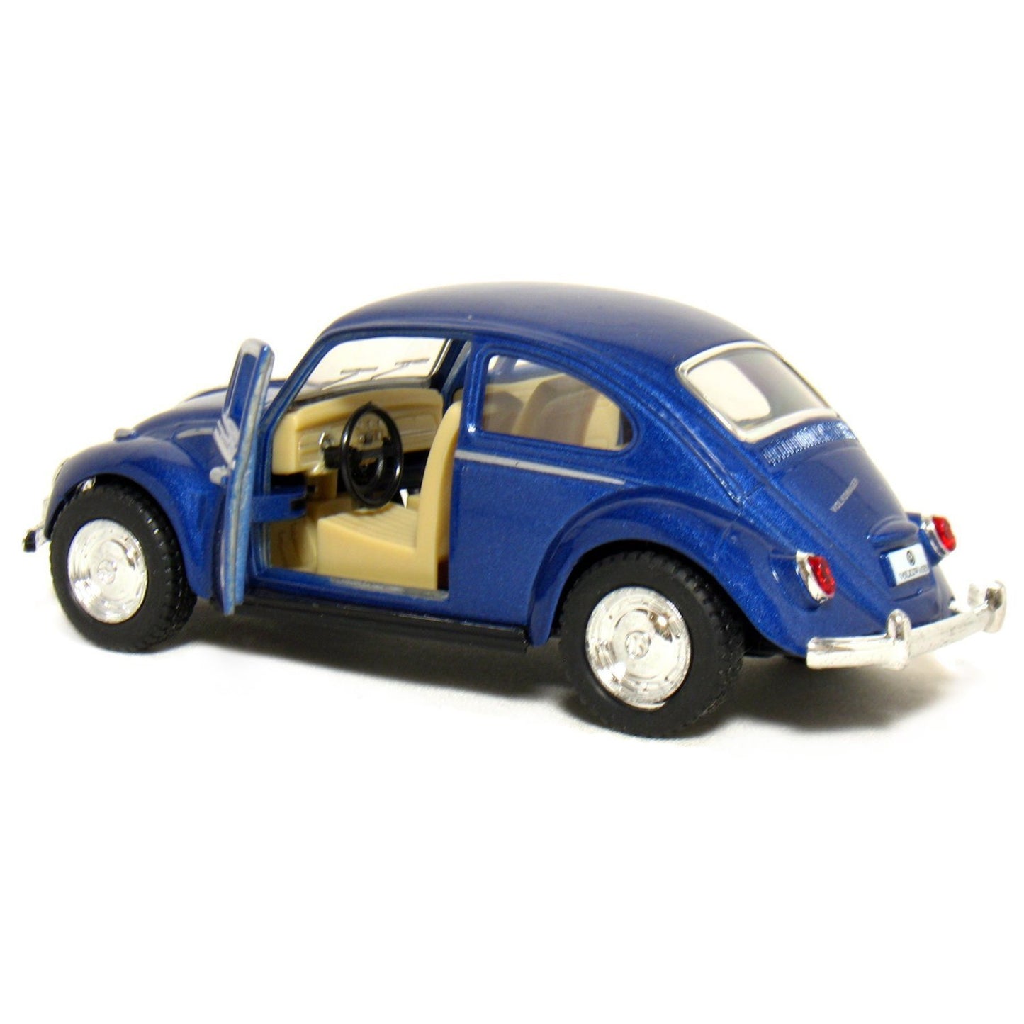 KiNSMART 1967 Volkswagen Classic Beetle Diecast Model 1:32 Scale - Blue, KT5057D-Blue, Plastic