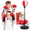 Shylizard Kids Punching Bag Set With 2 Boxing Gloves, Adjustable Stand, Gifts For Boys & Girls Aged 5-10