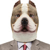PartyHop Bully Dog Head Mask Pitbull Animal Latex Full Head Realistic Masks Fancy Dress for Halloween Costume Party
