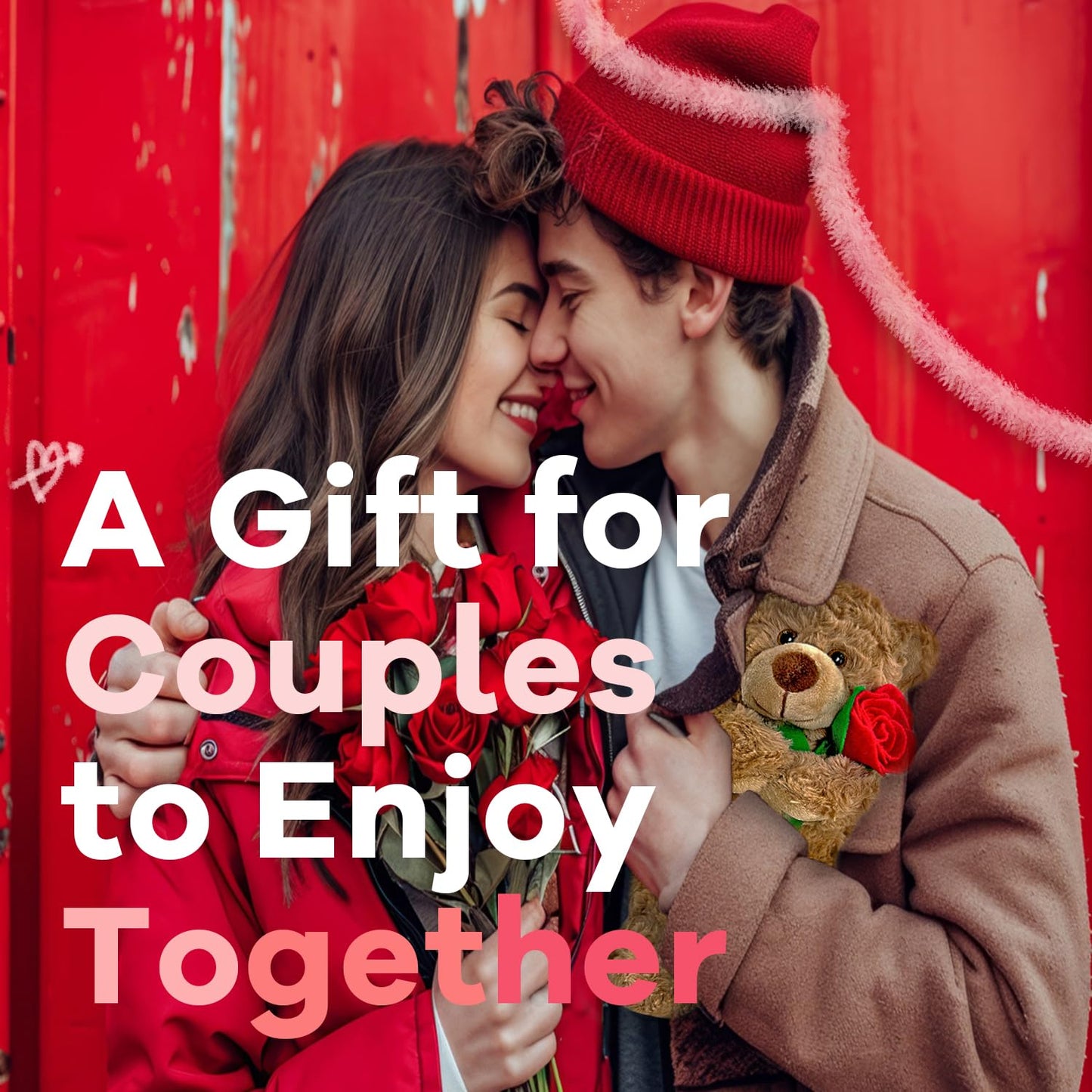 Yolinyoish Brown Teddy Bear Plush Toy With Rose Cute Stuffed Animal For Girlfriend Mom Anniversary Valentines Birthdays Gifts 12