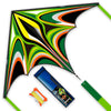 Sgftre Green Large Delta Kites Flying Toys Easy To Fly,Unique Design Shiny Colorful Outdoor Activities Flying Delta Kite For Kid