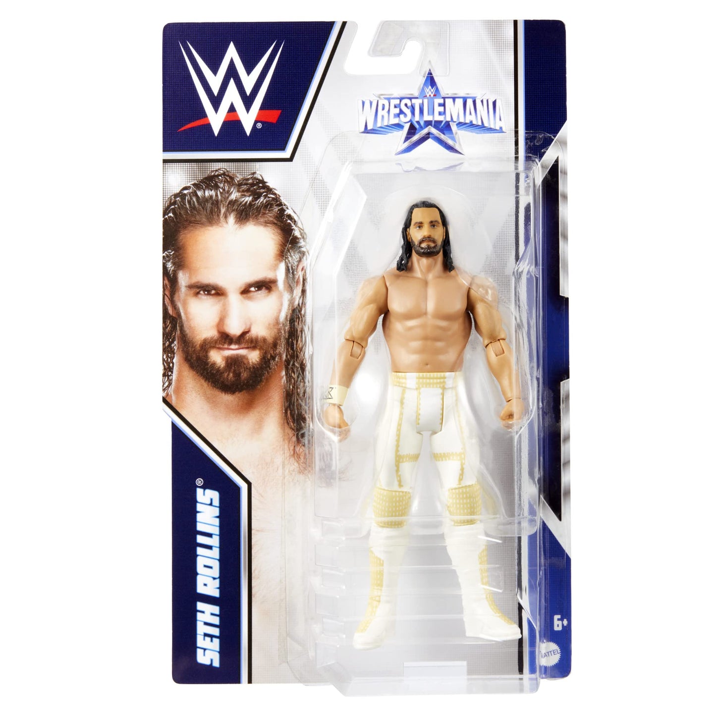 Mattel Wwe Wrestlemania Action Figure, Seth Rollins, Posable 6-Inch Collectible & Gift For Ages 6 Years Old & Up