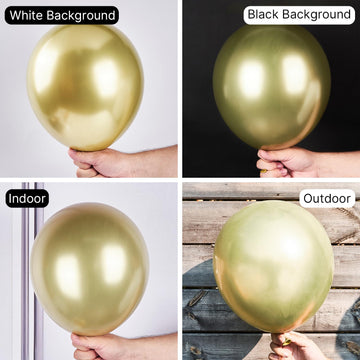 Partywoo Metallic Light Gold Balloons, 50 Pcs 12 Inch Metallic Gold Balloons, Gold Balloons For Balloon Garland Balloon Arch As Party Decorations, Birthday Decorations, Wedding Decorations, Gold-G129