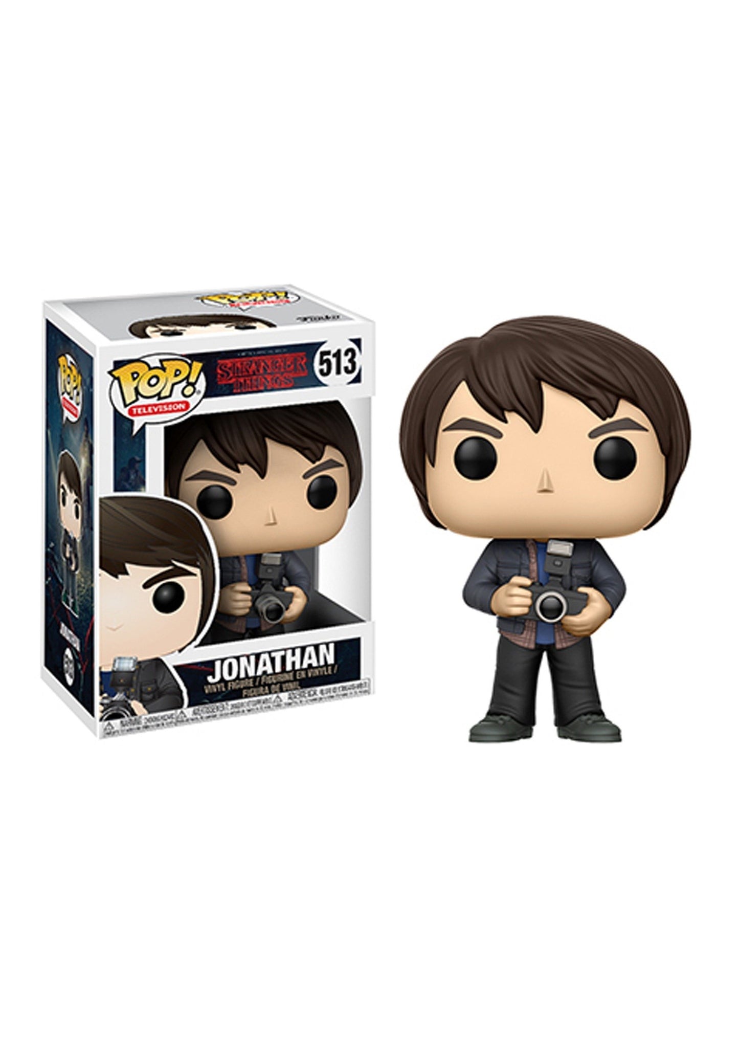 Funko Pop Television: Stranger Things - Jonathan With Camera Collectible Figure