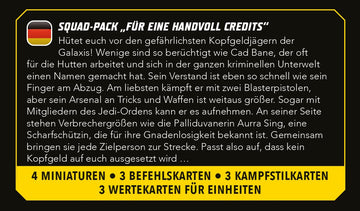 Star Wars Shatterpoint Fistful of Credits SQUAD PACK - Tabletop Miniatures Game by Atomic Mass Games for 2 Players, Ages 14+, 90 Min Playtime