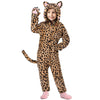 Giftinbox Leopard Costume Kids, Zip-Up Hooded Onesie Girls Costume, Cat Costume For Girls Dress Up, Halloween Animal Costumes For Kids 5 6 7 8 9 10 11