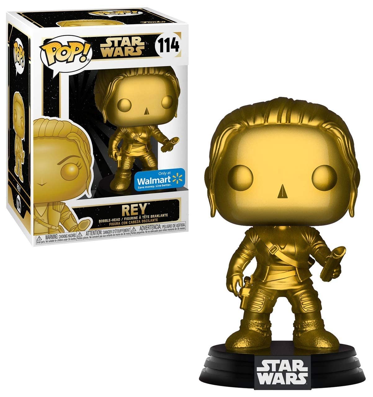 Funko limited availability POP Star Wars: Rey (Gold Metallic)